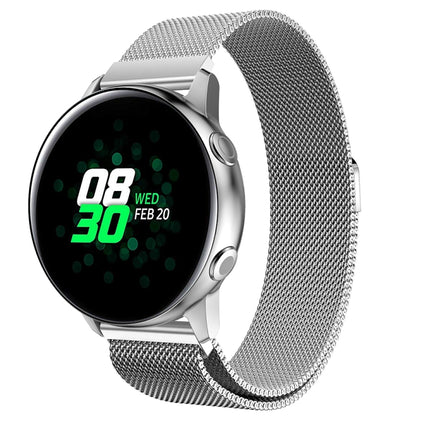 Milanis Magnetic Stainless Steel Mesh Wrist Strap WatchBand for Galaxy Watch Active 20mm - DealBuddy