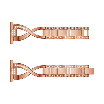 X-shaped Diamond Stainless Steel Wrist Strap WatchBand for Galaxy Watch Active 20mm