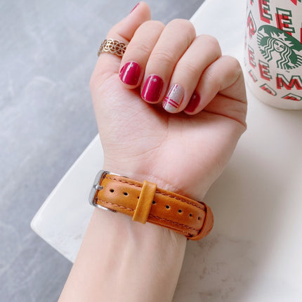 For Samsung Galaxy Watch 22mm Smart Watch Universal Double-sided Leather Small Watch Band, 22mm - DealBuddy