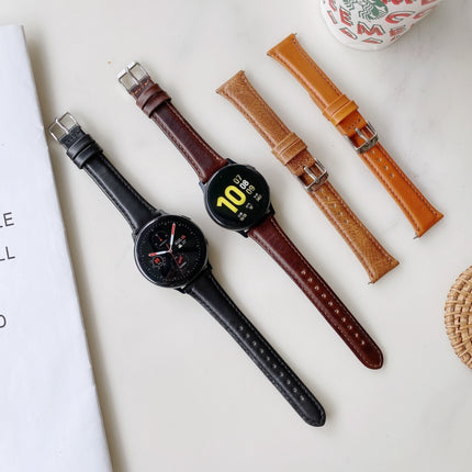 For Samsung Galaxy Watch 22mm Smart Watch Universal Double-sided Leather Small Watch Band, 22mm - DealBuddy