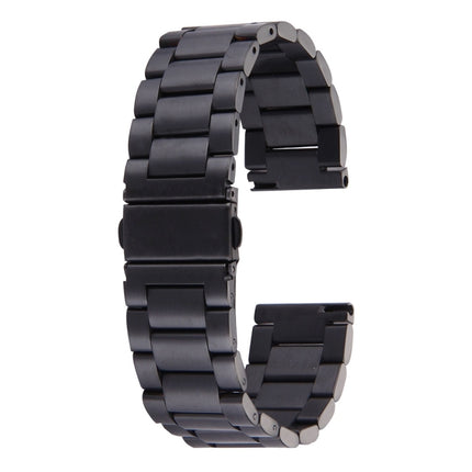 22mm Three Flat Buckle For Samsung Gear S2 Classic Smart Watch Butterfly Buckle 3 Beads Stainless Steel Watchband