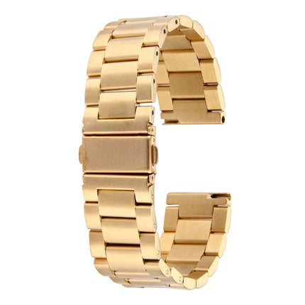 22mm Three Flat Buckle For Samsung Gear S2 Classic Smart Watch Butterfly Buckle 3 Beads Stainless Steel Watchband