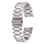 22mm Three Flat Buckle For Samsung Gear S2 Classic Smart Watch Butterfly Buckle 3 Beads Stainless Steel Watchband