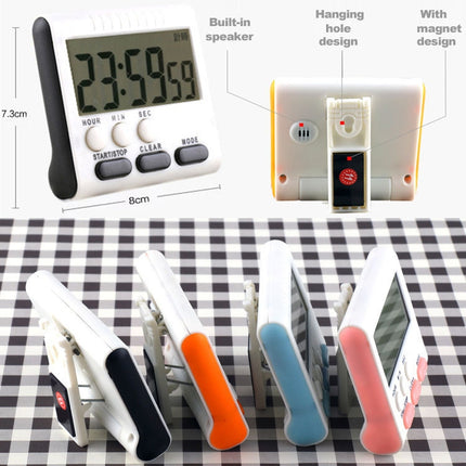 Kitchen Timer 24 Hours Digital Alarm Clock LCD Screen Magnetic Backing for Cooking Baking - DealBuddy
