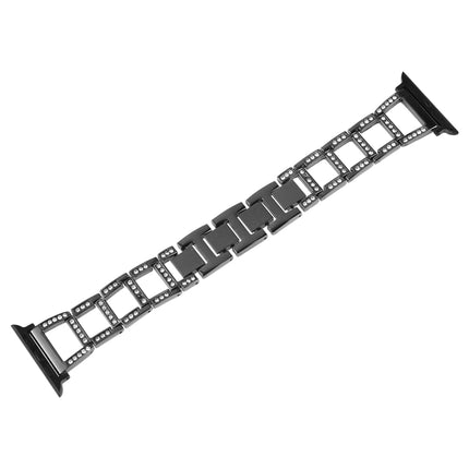 Colorful Diamond Stainless Steel Watch Band for Apple Watch Series 10 42mm / 9&8&7 41mm / SE 3&SE 2&6&SE&5&4 40mm / 3&2&1 38mm - DealBuddy