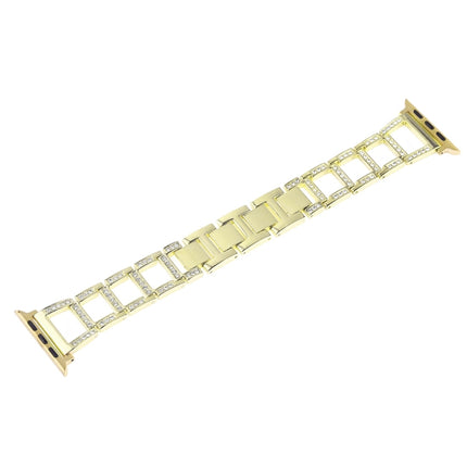 Colorful Diamond Stainless Steel Watch Band for Apple Watch Ultra 49mm&Watch Ultra 2 49mm / Series 10 46mm / 9&8&7 45mm / SE 3&SE 2&6&SE&5&4 44mm / 3&2&1 42mm