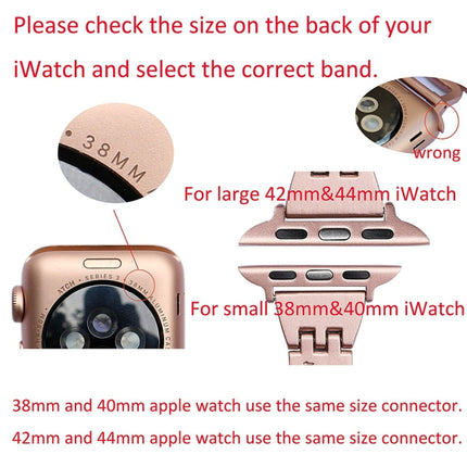 Colorful Diamond Stainless Steel Watch Band for Apple Watch Ultra 49mm&Watch Ultra 2 49mm / Series 10 46mm / 9&8&7 45mm / SE 3&SE 2&6&SE&5&4 44mm / 3&2&1 42mm