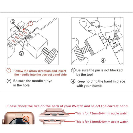 Colorful Diamond Stainless Steel Watch Band for Apple Watch Series 7 45mm / 6 & SE & 5 & 4 44mm / 3 & 2 & 1 42mm - DealBuddy