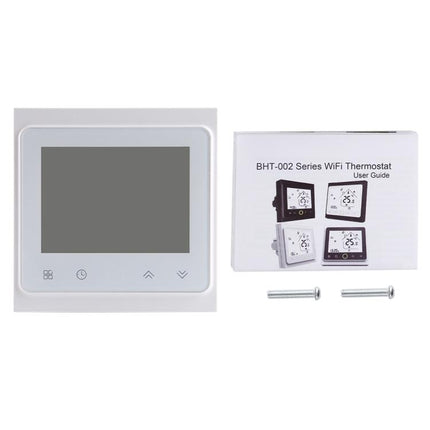 BHT-002GCLW 3A Load Water / Gas Boiler Type LCD Digital Heating Room Thermostat with Time Display, WiFi Control, BHT-002GBLW 3A (White) Gas Boiler Type, BHT-002GBLW 3A  (Black) Gas Boiler Type