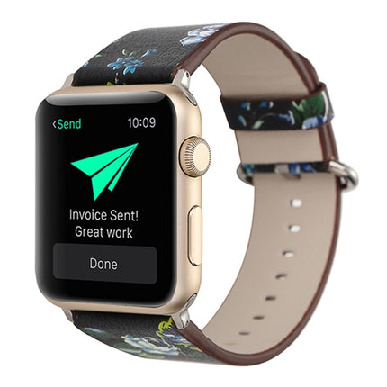 For Apple Watch Ultra 49mm&Watch Ultra 2 49mm / Series 10 46mm / 9&8&7 45mm / SE 3&SE 2&6&SE&5&4 44mm / 3&2&1 42mm Fashion Pastoralism Style Little Floral Pattern Women Watch Leather Watch Band, For 42mm A, For 42mm B, For 42mm C, For 42mm D, For 42mm ... - DealBuddy