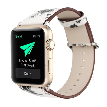 For Apple Watch Ultra 49mm&Watch Ultra 2 49mm / Series 10 46mm / 9&8&7 45mm / SE 3&SE 2&6&SE&5&4 44mm / 3&2&1 42mm Fashion Pastoralism Style Little Floral Pattern Women Watch Leather Watch Band, For 42mm A, For 42mm B, For 42mm C, For 42mm D, For 42mm ... - DealBuddy