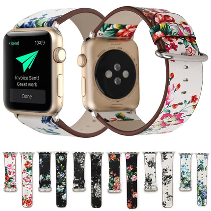 For Apple Watch Ultra 49mm&Watch Ultra 2 49mm / Series 10 46mm / 9&8&7 45mm / SE 3&SE 2&6&SE&5&4 44mm / 3&2&1 42mm Fashion Pastoralism Style Little Floral Pattern Women Watch Leather Watch Band, For 42mm A, For 42mm B, For 42mm C, For 42mm D, For 42mm ... - DealBuddy