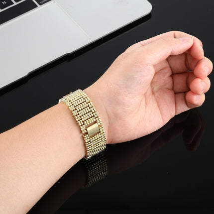 For Apple Watch Ultra 49mm&Watch Ultra 2 49mm / Series 10 46mm / 9&8&7 45mm / SE 3&SE 2&6&SE&5&4 44mm / 3&2&1 42mm Nine Beads Stainless Steel Wrist Strap Watch Band - DealBuddy