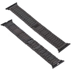 For Apple Watch Series 7 41mm / 6 & SE & 5 & 4 40mm / 3 & 2 & 1 38mm Nine Beads Stainless Steel Wrist Strap Watch Band - DealBuddy