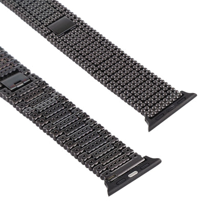 For Apple Watch Series 7 41mm / 6 & SE & 5 & 4 40mm / 3 & 2 & 1 38mm Nine Beads Stainless Steel Wrist Strap Watch Band - DealBuddy