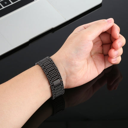 For Apple Watch Series 7 41mm / 6 & SE & 5 & 4 40mm / 3 & 2 & 1 38mm Nine Beads Stainless Steel Wrist Strap Watch Band - DealBuddy