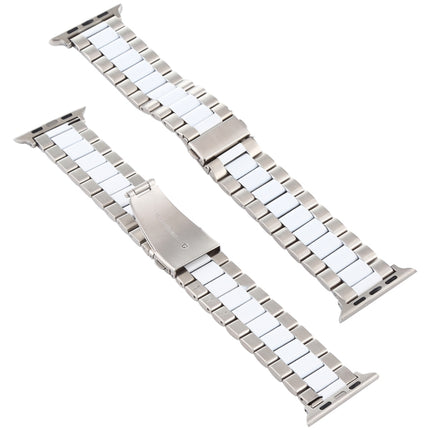 For Apple Watch Series 10 42mm / 9&8&7 41mm / SE 3&SE 2&6&SE&5&4 40mm / 3&2&1 38mm Stainless Steel Wrist Strap Watch Band, For Apple Watch Series 7 41mm / 6 & SE & 5 & 4 40mm / 3 & 2 & 1 38mm                                                             ... - DealBuddy