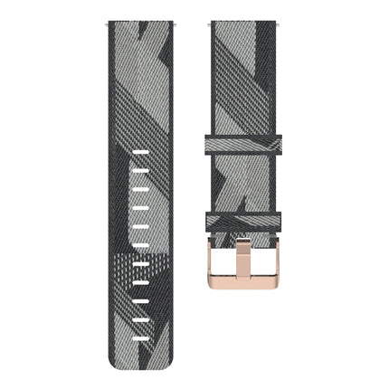 20mm Stripe Weave Nylon Wrist Strap Watch Band for Galaxy Watch 42mm, Galaxy Active / Active 2, Gear Sport, S2 Classic - DealBuddy
