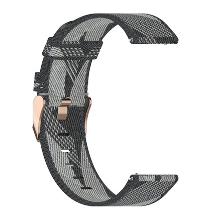 20mm Stripe Weave Nylon Wrist Strap Watch Band for Galaxy Watch 42mm, Galaxy Active / Active 2, Gear Sport, S2 Classic - DealBuddy