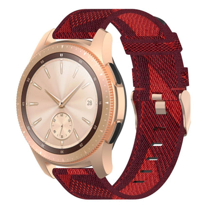 20mm Stripe Weave Nylon Wrist Strap Watch Band for Galaxy Watch 42mm, Galaxy Active / Active 2, Gear Sport, S2 Classic - DealBuddy
