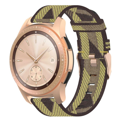 20mm Stripe Weave Nylon Wrist Strap Watch Band for Galaxy Watch 42mm, Galaxy Active / Active 2, Gear Sport, S2 Classic - DealBuddy