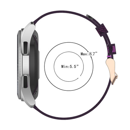 22mm Stripe Weave Nylon Wrist Strap Watch Band for Galaxy Watch 46mm / Gear S3 - DealBuddy