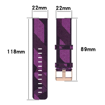 22mm Stripe Weave Nylon Wrist Strap Watch Band for Galaxy Watch 46mm / Gear S3 - DealBuddy