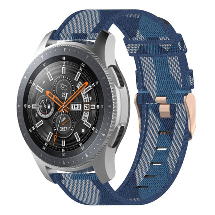 22mm Stripe Weave Nylon Wrist Strap Watch Band for Galaxy Watch 46mm / Gear S3 - DealBuddy
