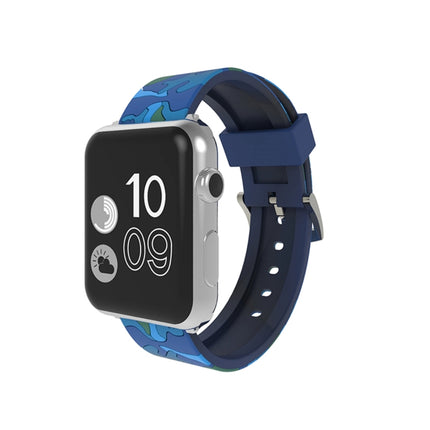 For Apple Watch Series 3 & 2 & 1 38mm Fashion Camouflage Pattern Silicone Watch Band, 38mm - DealBuddy
