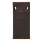 CONTACTS FAMILY CF1110 Universal Crazy Horse Leather Watch Protective Case Storage Bag for Apple Watch