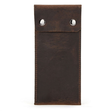CONTACTS FAMILY CF1110 Universal Crazy Horse Leather Watch Protective Case Storage Bag for Apple Watch - DealBuddy