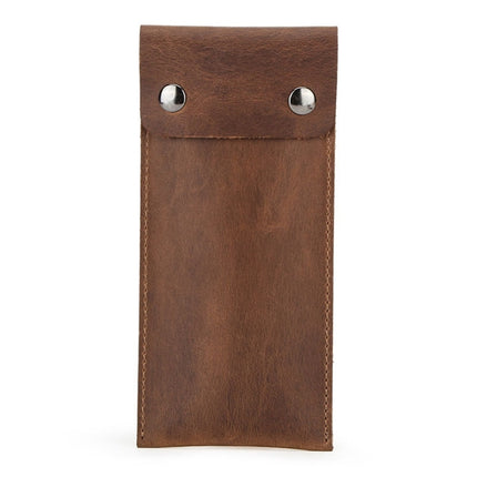 CONTACTS FAMILY CF1110 Universal Crazy Horse Leather Watch Protective Case Storage Bag for Apple Watch