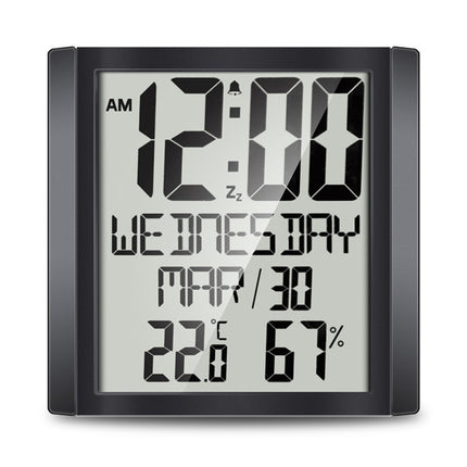 TS-8608 Multifunction Large Screen Clock Household Creative Thermometer Hygrometer - DealBuddy