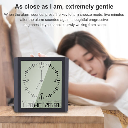 TS-8675 Multifunction Large Screen Clock Household Creative Thermometer Hygrometer - DealBuddy