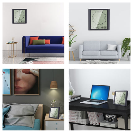 TS-8675 Multifunction Large Screen Clock Household Creative Thermometer Hygrometer - DealBuddy