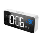 Bedside Alarm Clock Sound Control Mirror LED Music Clock