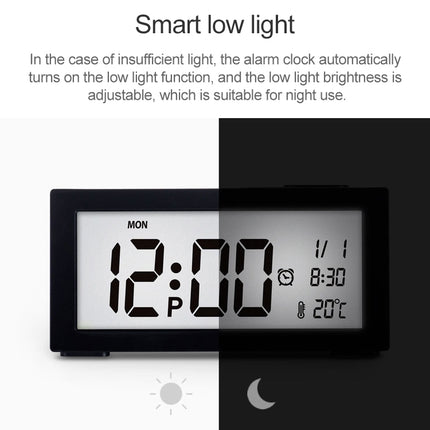 Automatic Night Light Electronic Clock Large Screen Adjustable Backlight Alarm Clock