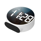 8816 LED Mirror Round Dual-purpose Alarm Clock