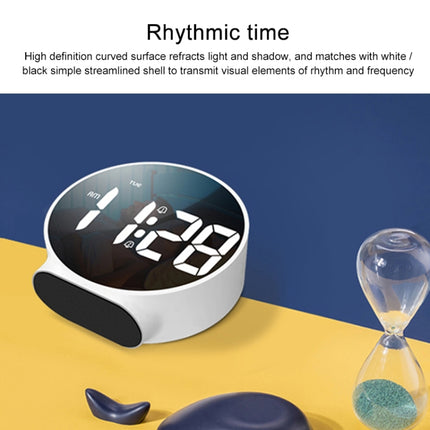 8816 LED Mirror Round Dual-purpose Alarm Clock