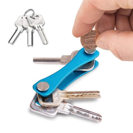 Portable Metal Key Storage Clip, (Red), (Black), (Orange), (Pink), (Green), (Grey) - DealBuddy