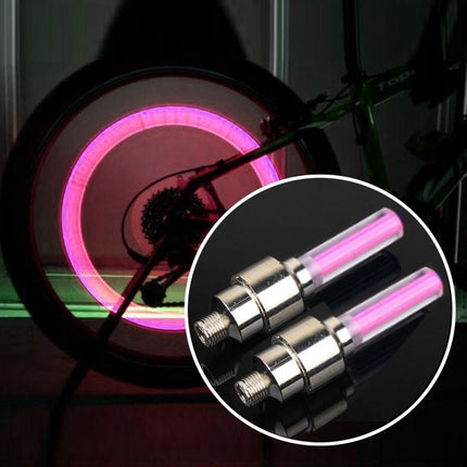 2 PCS Wheel Tyre Lamp With Battery for Car / Motorbike / Bike