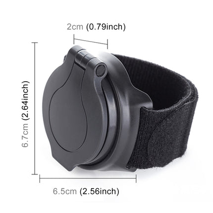 Bicycle 360 Degree Back Mirror Arm Wrist Strap Rear View Mirror