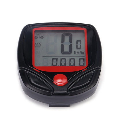 English Waterproof 14 Function Cycle Computer LCD Odometer Speedometer