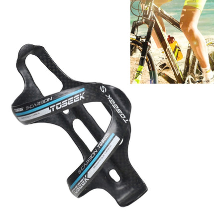 TOSEEK Matte Full Carbon Fiber Road Bicycle Water Bottle Holder