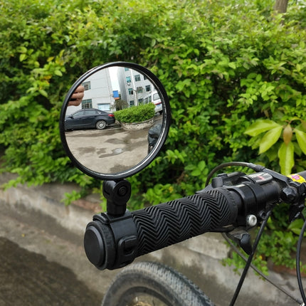 Universal 360 Rotate Adjustable Bicycle Rearview Handlebar Wide-angle Convex Mirror Cycling Rear View Mirror