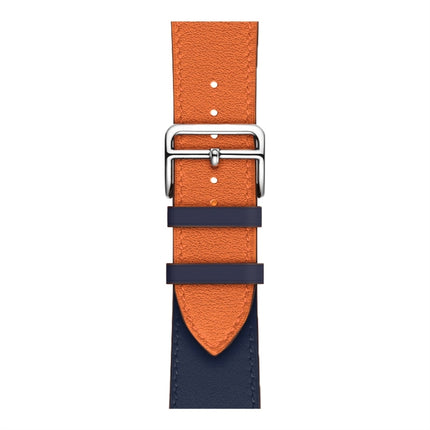 Two Color Single Loop Leather Wrist Strap Watchband for Apple Watch Series 3 & 2 & 1, 38mm Orange+Bright Blue, 42mm Orange+Bright Blue, 38mm Pink+Wine Red, 42mm Pink+Wine Red, 38mm Amber+Orange Red+Light Rose Red, 42mm Amber+Orange Red+Light Rose Red  ... - DealBuddy