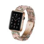 For Apple Watch Series 4 40mm & Series 3 & 2 & 1 38mm / Pink Green