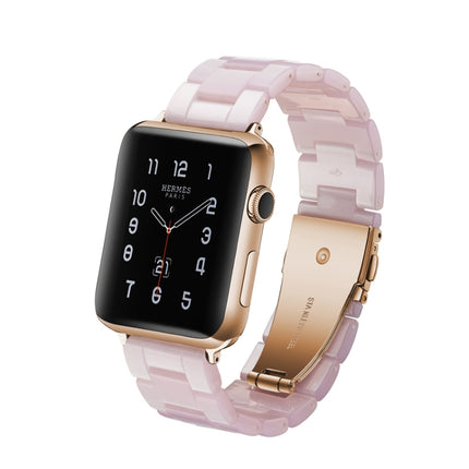 Simple Fashion Resin Watch Strap for, For Apple Watch Series 4 44mm & Series 3 & 2 & 1 42mm, For Apple Watch Series 4 40mm & Series 3 & 2 & 1 38mm, For Apple Watch Series 4 44mm & Series 3 & 2 & 1 42mm & Series 3 & 2 & 1 42mm - DealBuddy