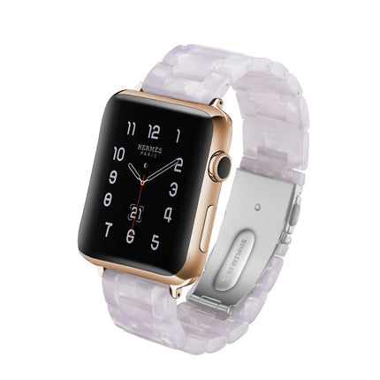 Simple Fashion Resin Watch Strap for, For Apple Watch Series 4 44mm & Series 3 & 2 & 1 42mm, For Apple Watch Series 4 40mm & Series 3 & 2 & 1 38mm, For Apple Watch Series 4 44mm & Series 3 & 2 & 1 42mm & Series 3 & 2 & 1 42mm - DealBuddy