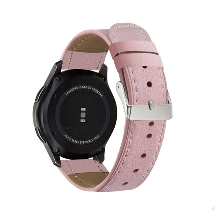 Round Tail Genuine Leather Replacement Strap Watchband, For Samsung Galaxy Watch 3 41mm, For Samsung Galaxy Watch 3 45mm, For Samsung Galaxy Watch 42mm, For Samsung Galaxy Watch 46mm - DealBuddy